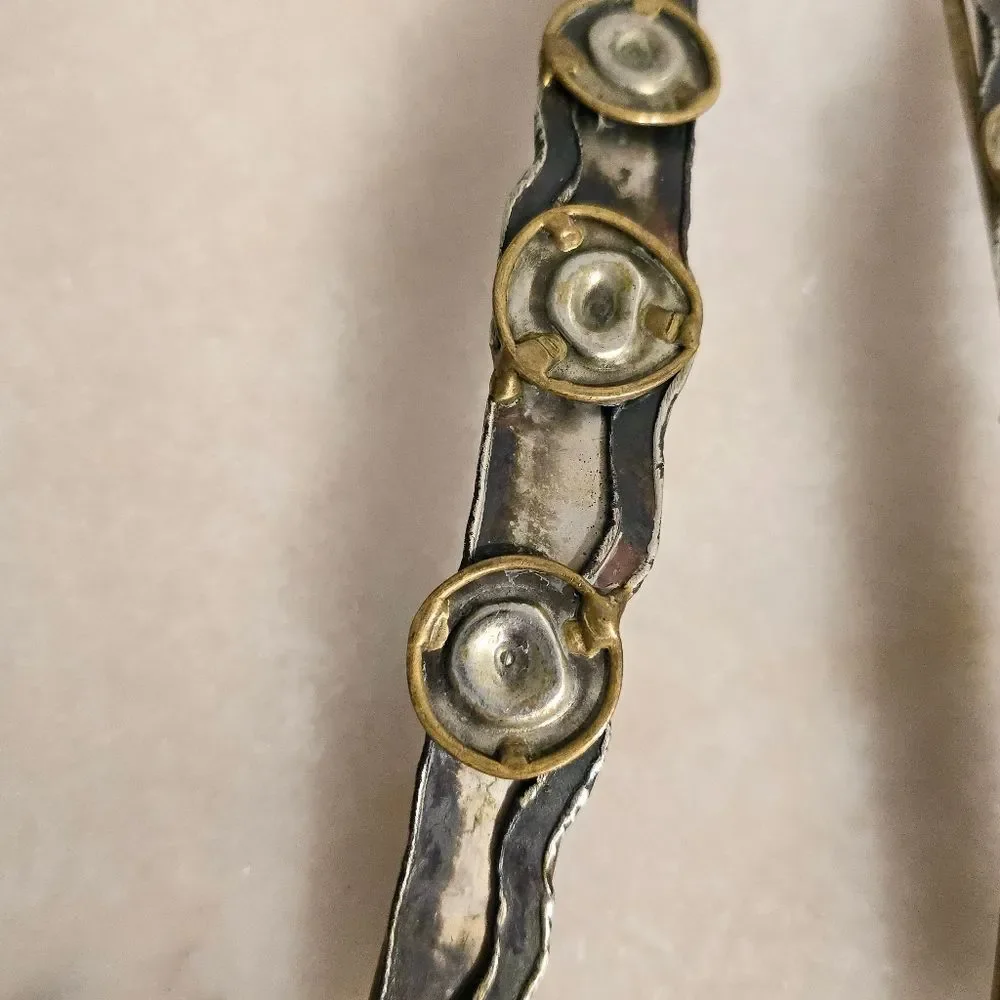 Decorative Wall Hanging Fork and Spoon Custom Mixed Metal Pair Salad Cutlery